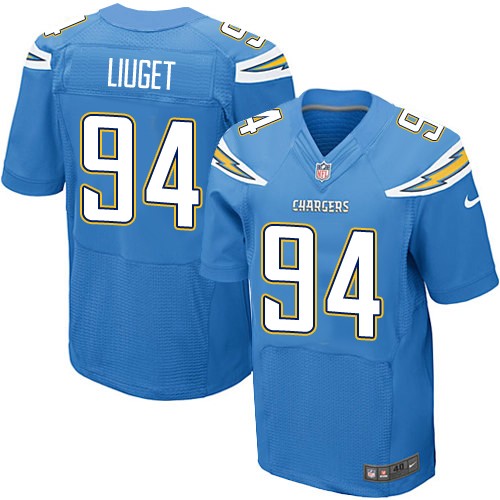 Men's Elite Corey Liuget Nike Jersey Electric Blue Alternate - #94 NFL Los Angeles Chargers